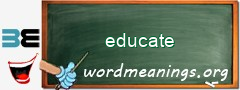 WordMeaning blackboard for educate